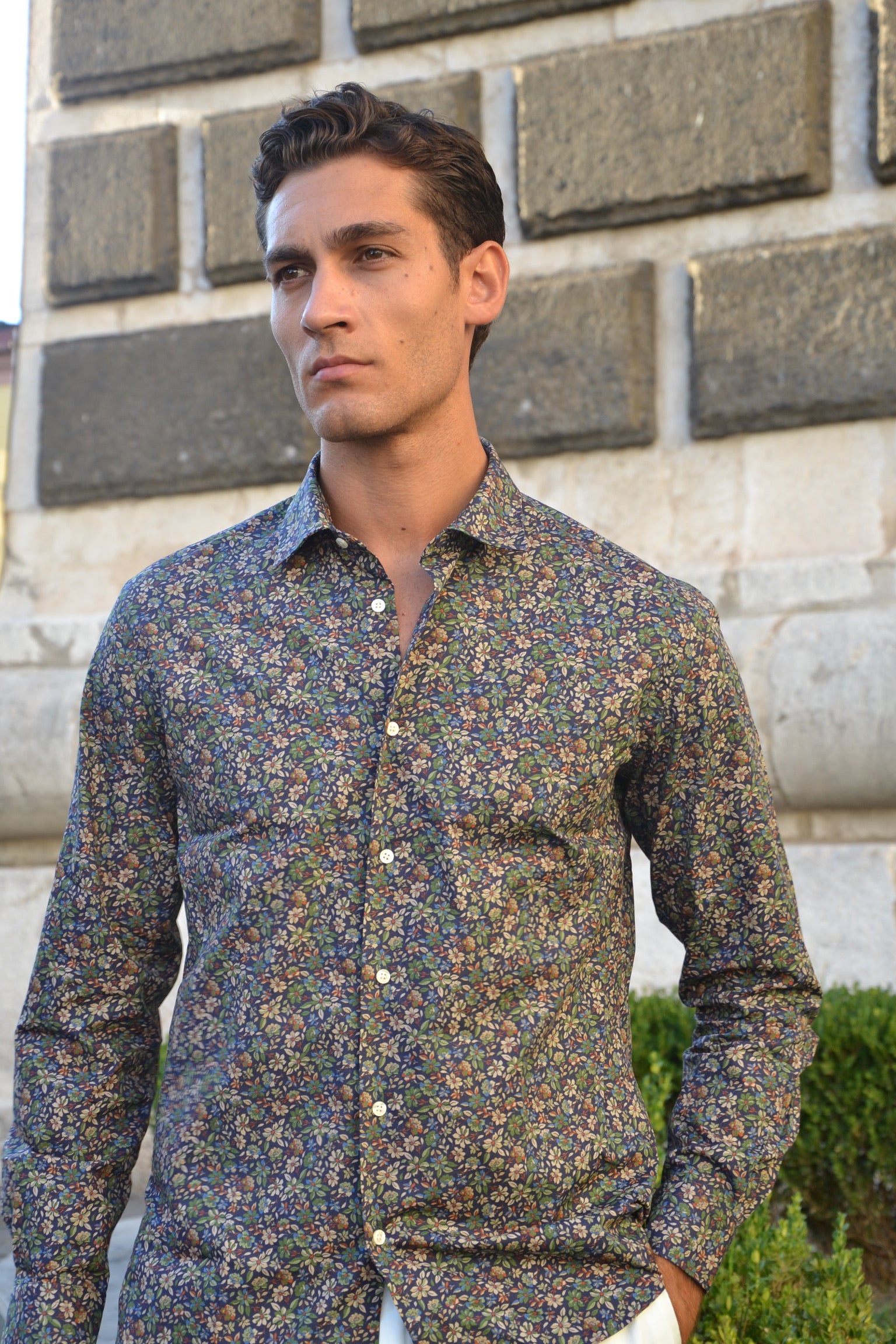 Camicia Torre a Mare 38/02 – Microfantasia Digital Printed
