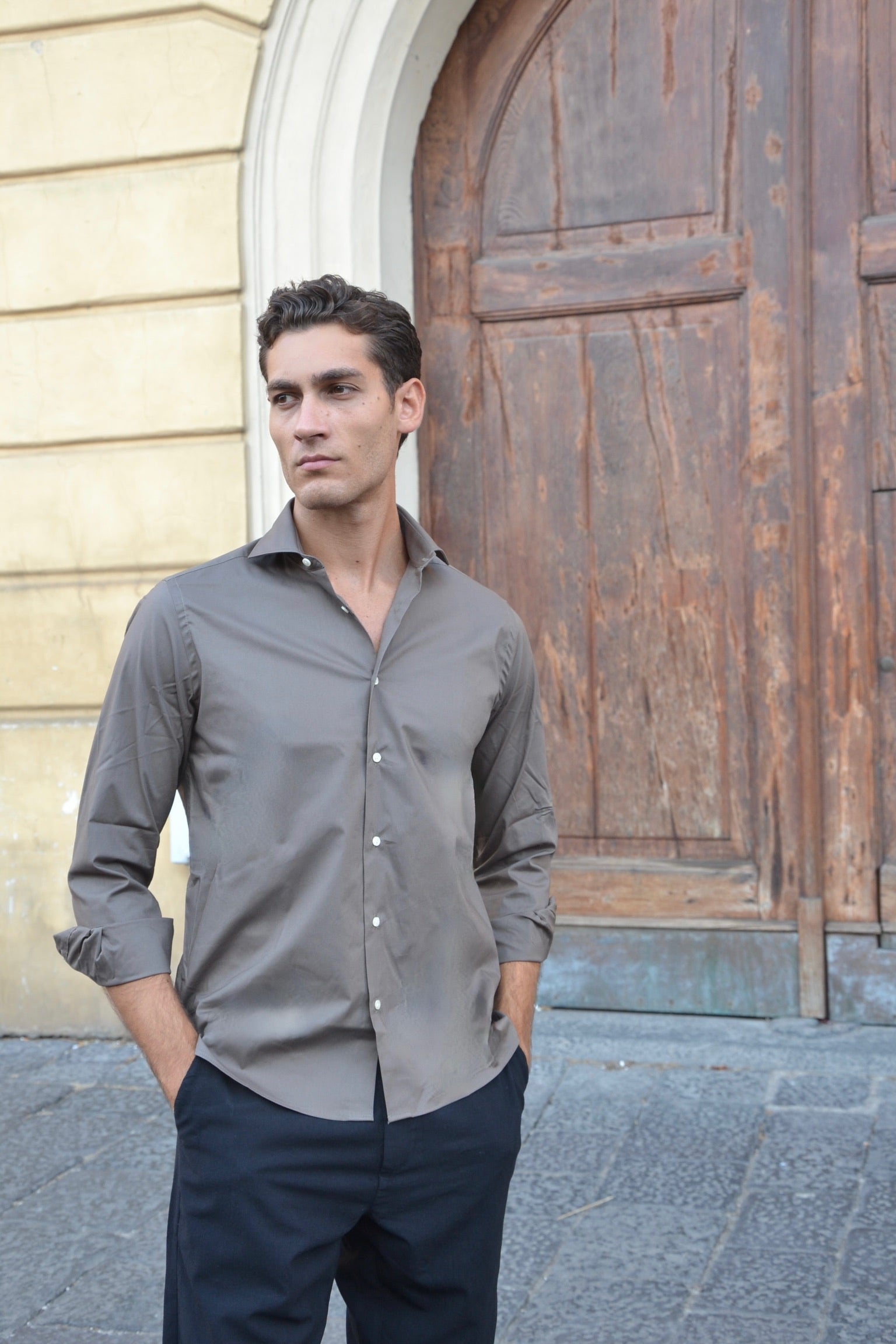 Camicia Popelin Elast 04