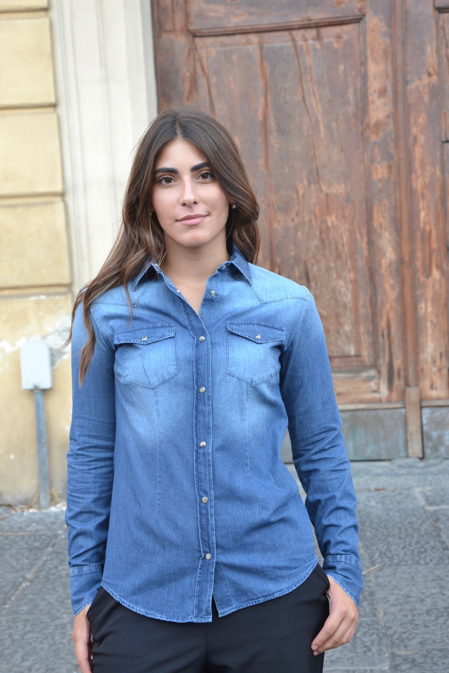 Denim Shirt - Jeans Scuro