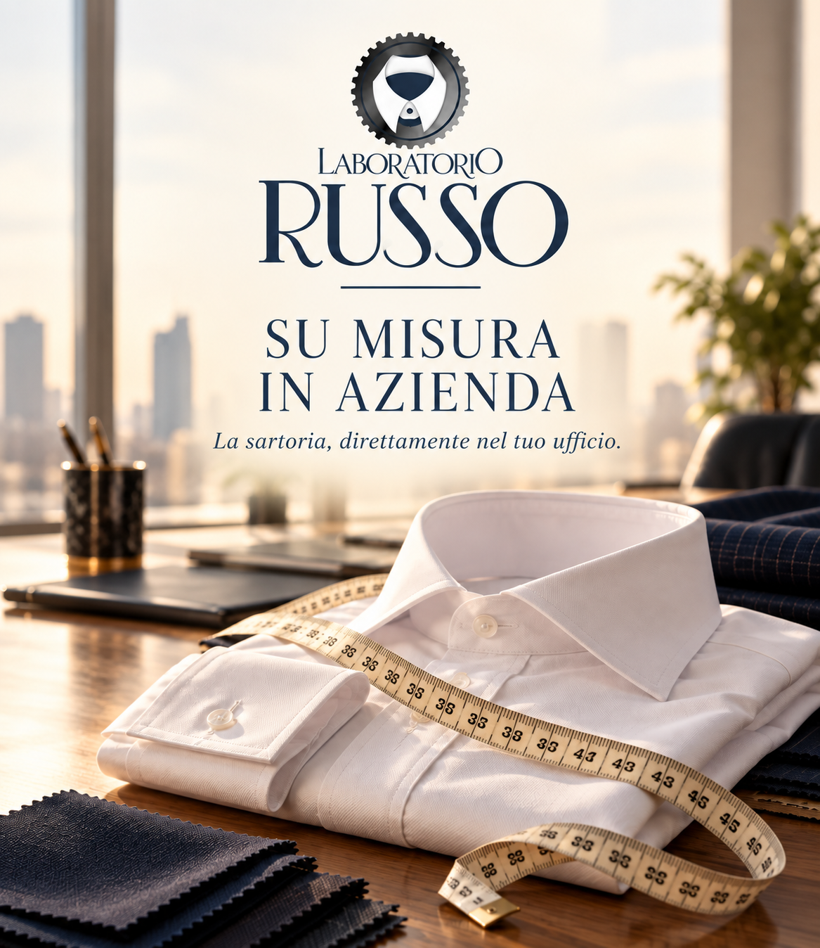 La camicia su misura, direttamente nella vostra azienda.