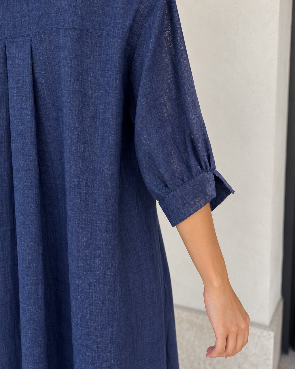 Abito in lino blu