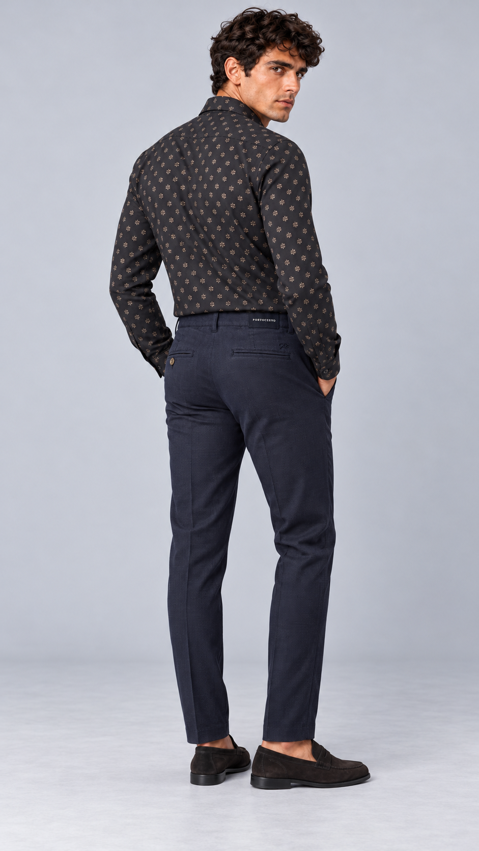 Pantalone blu uomo