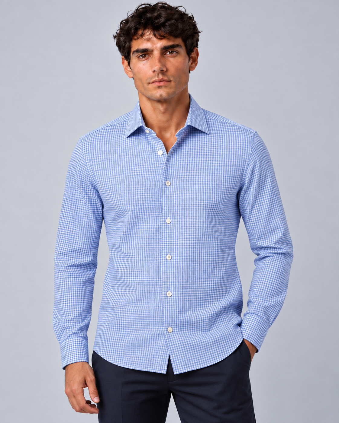 Camicia Oxford check 01