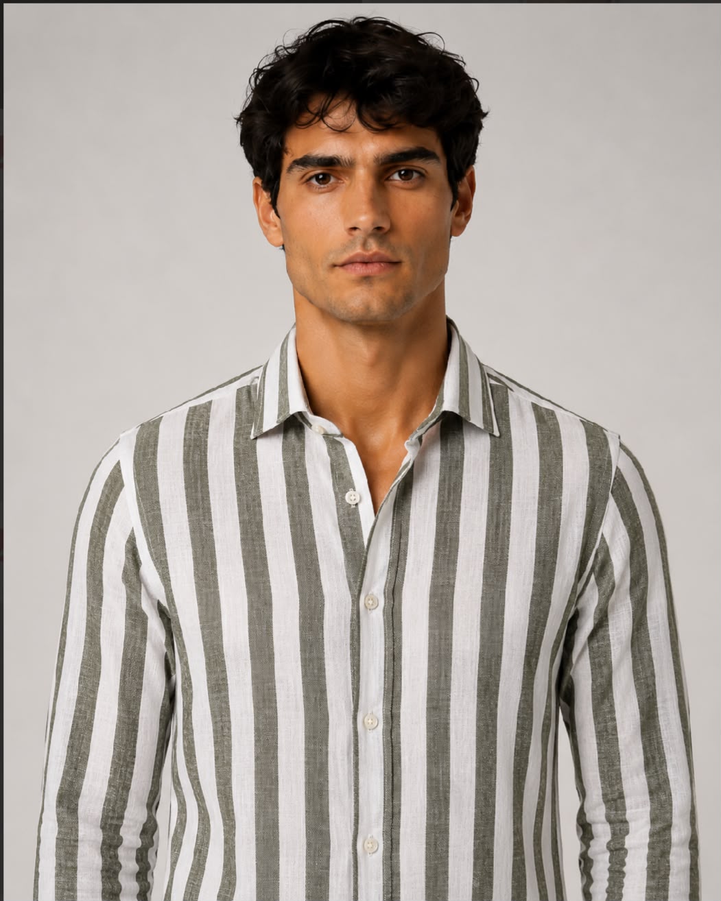 Camicia Lino verde 69/06