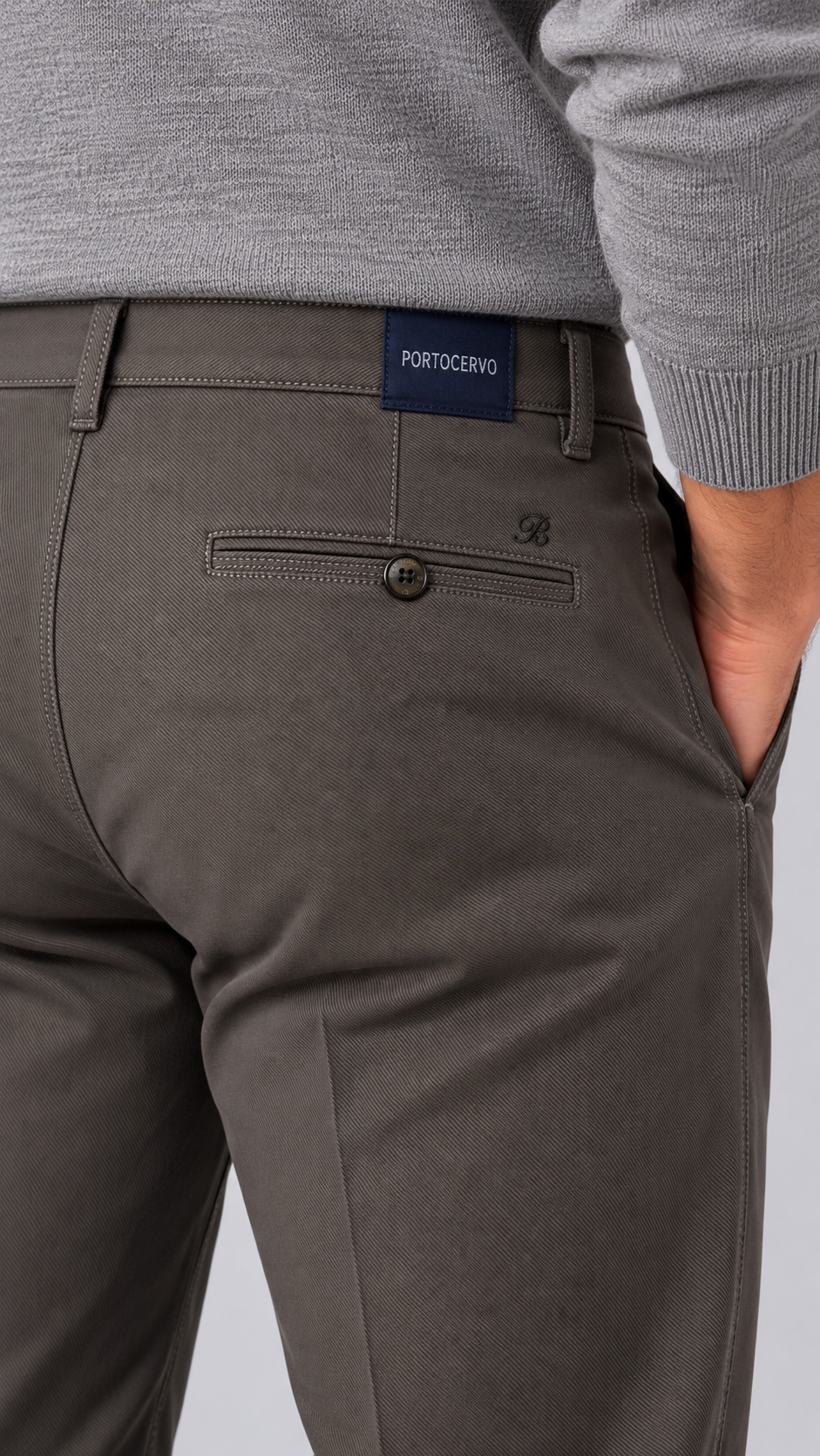 Pantalone grigio anta