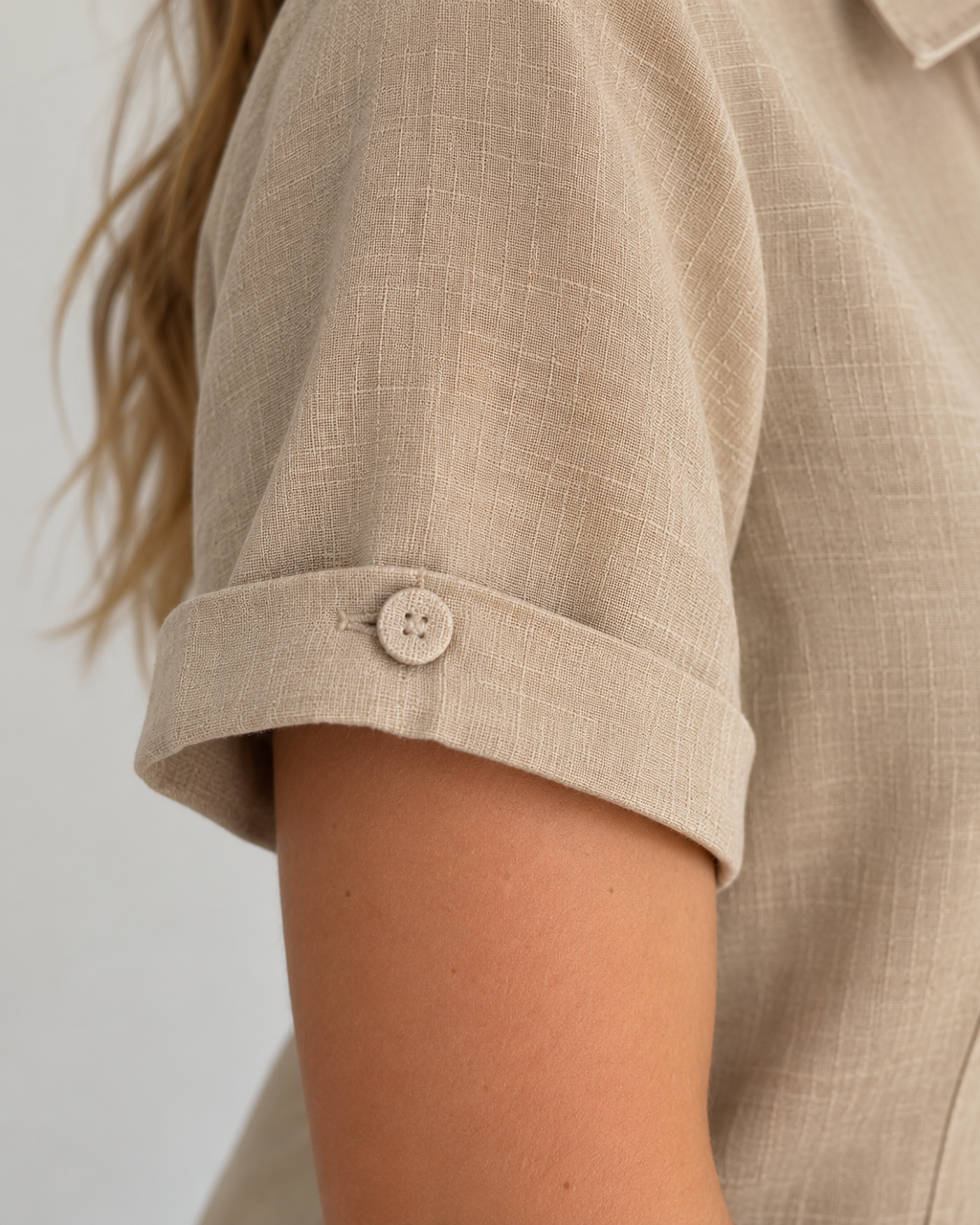 Camicia Lino sabbia
