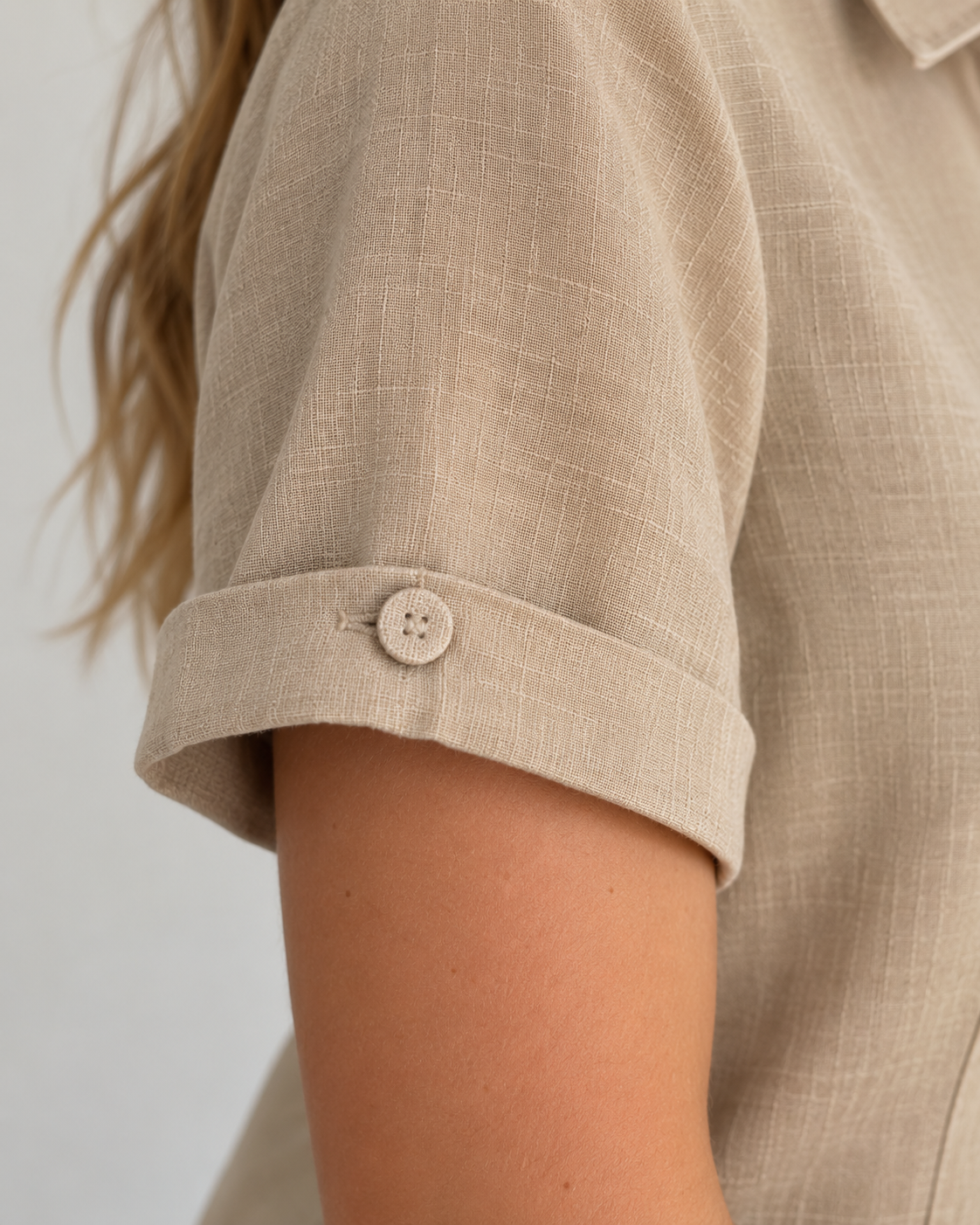 Camicia Lino sabbia