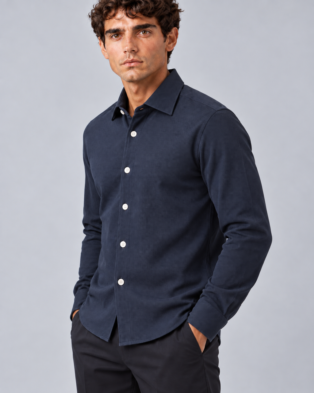 Camicia  blu navy