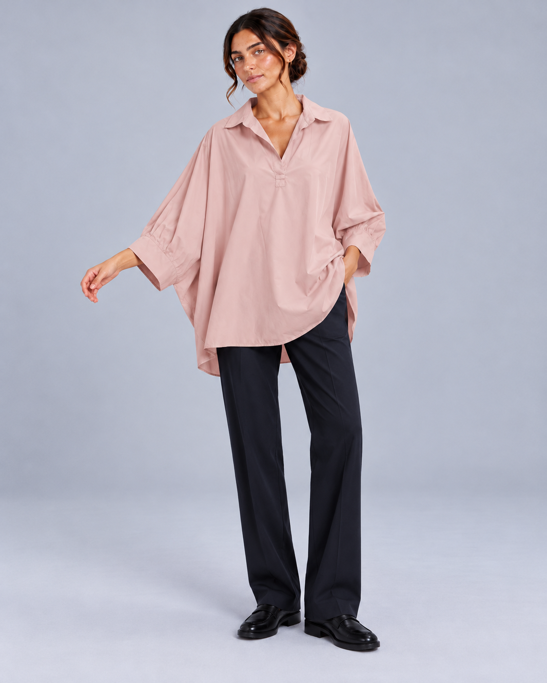 Blusa rosa antico