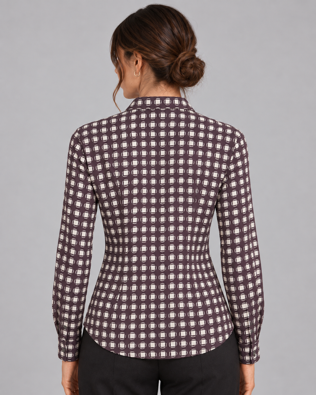 Camicia Sophia coffe non stiro