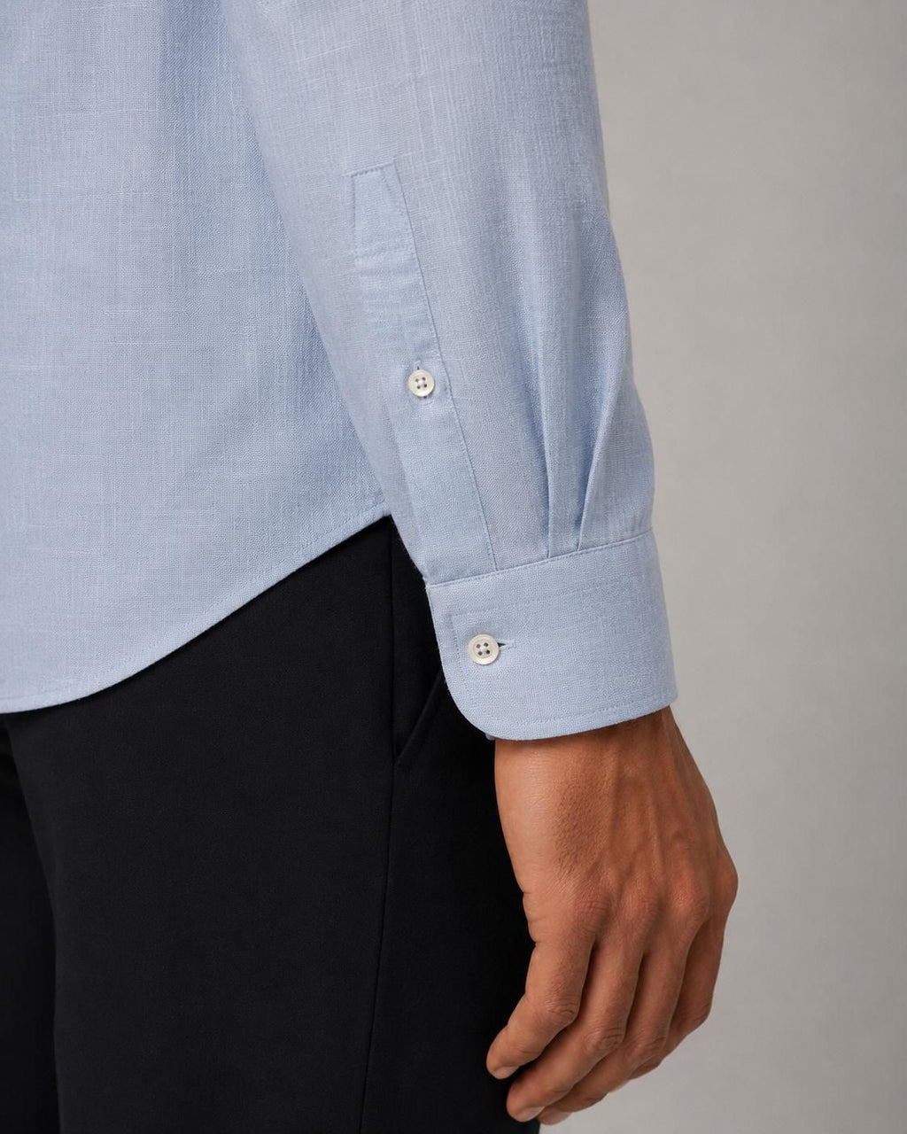 Camicia Lino azzurra