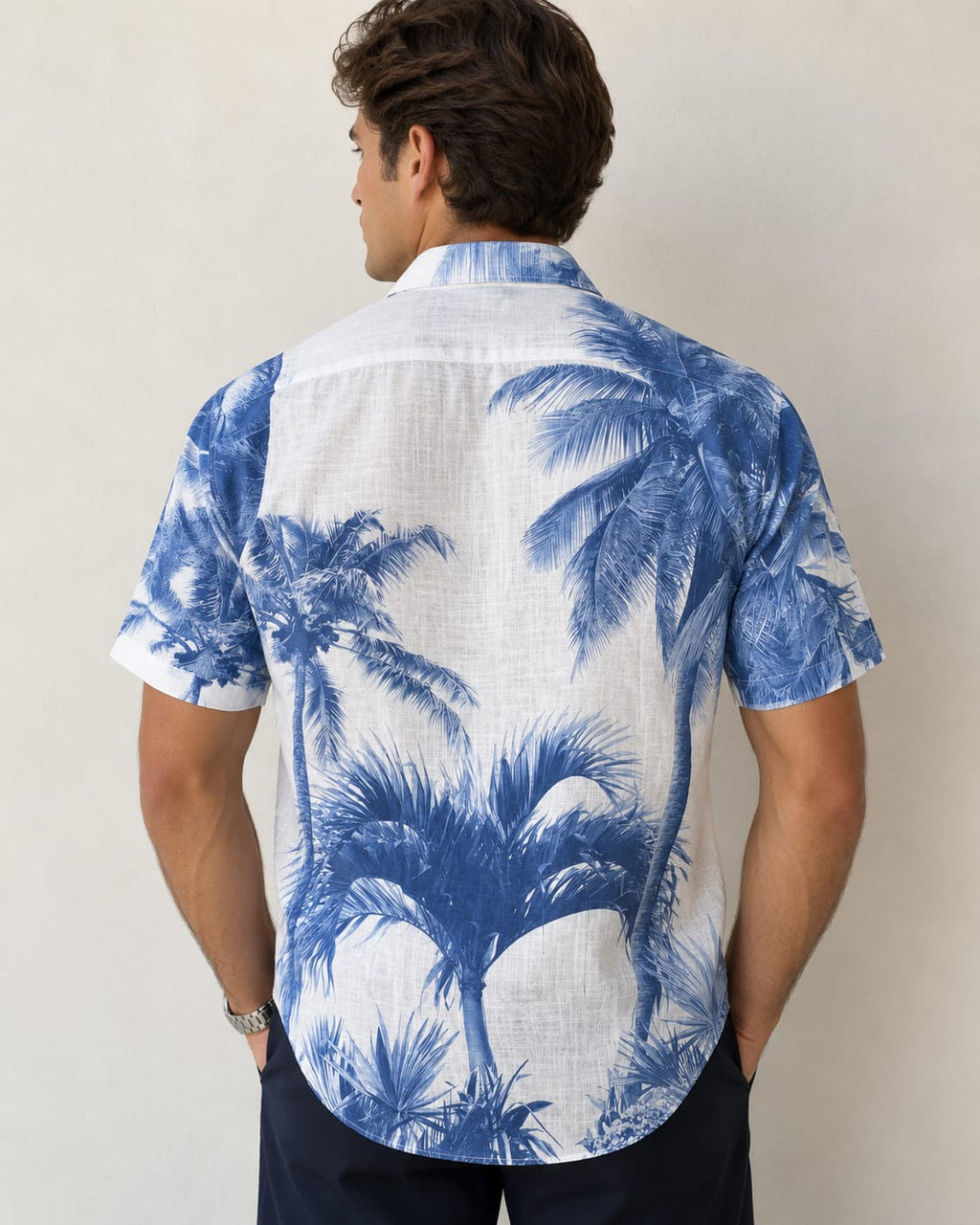 Camicia Lino palma