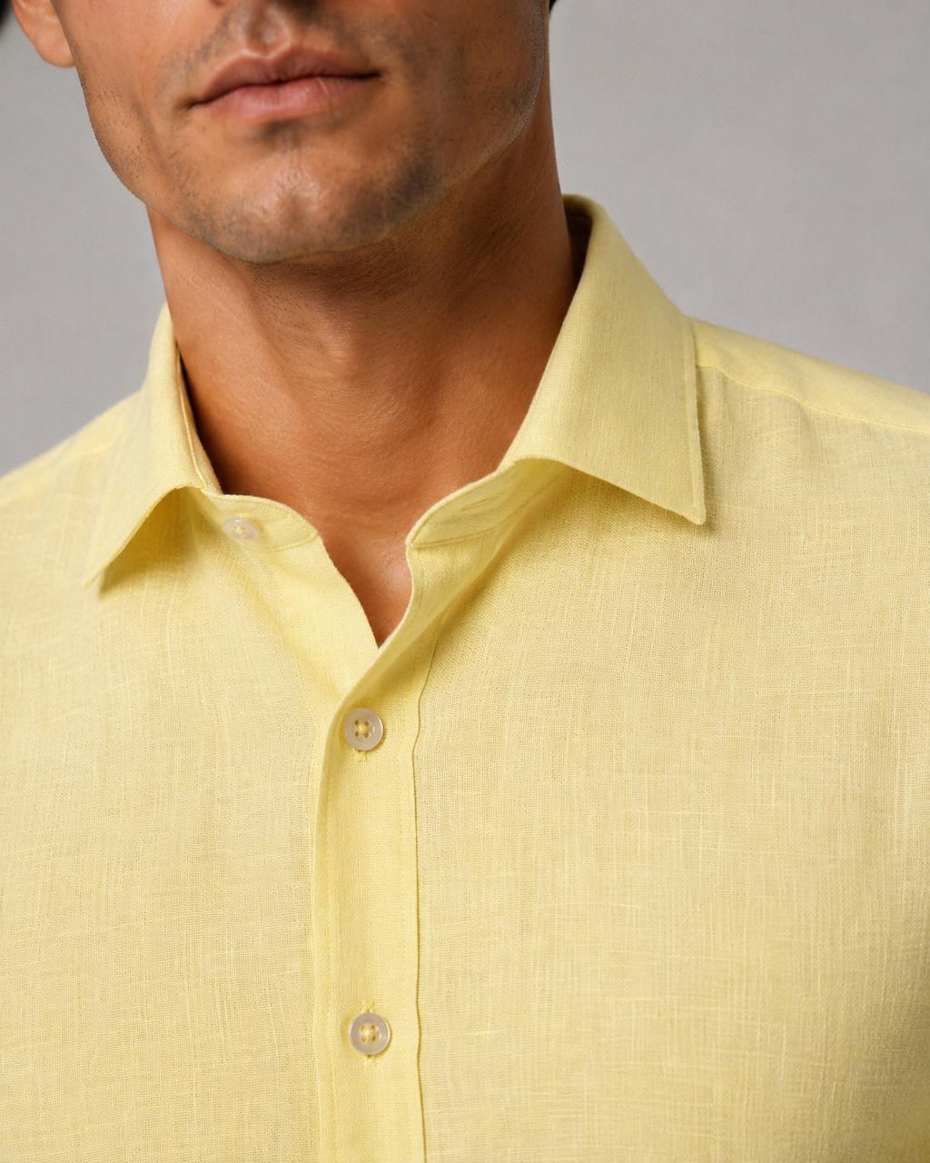 Camicia Lino giallo