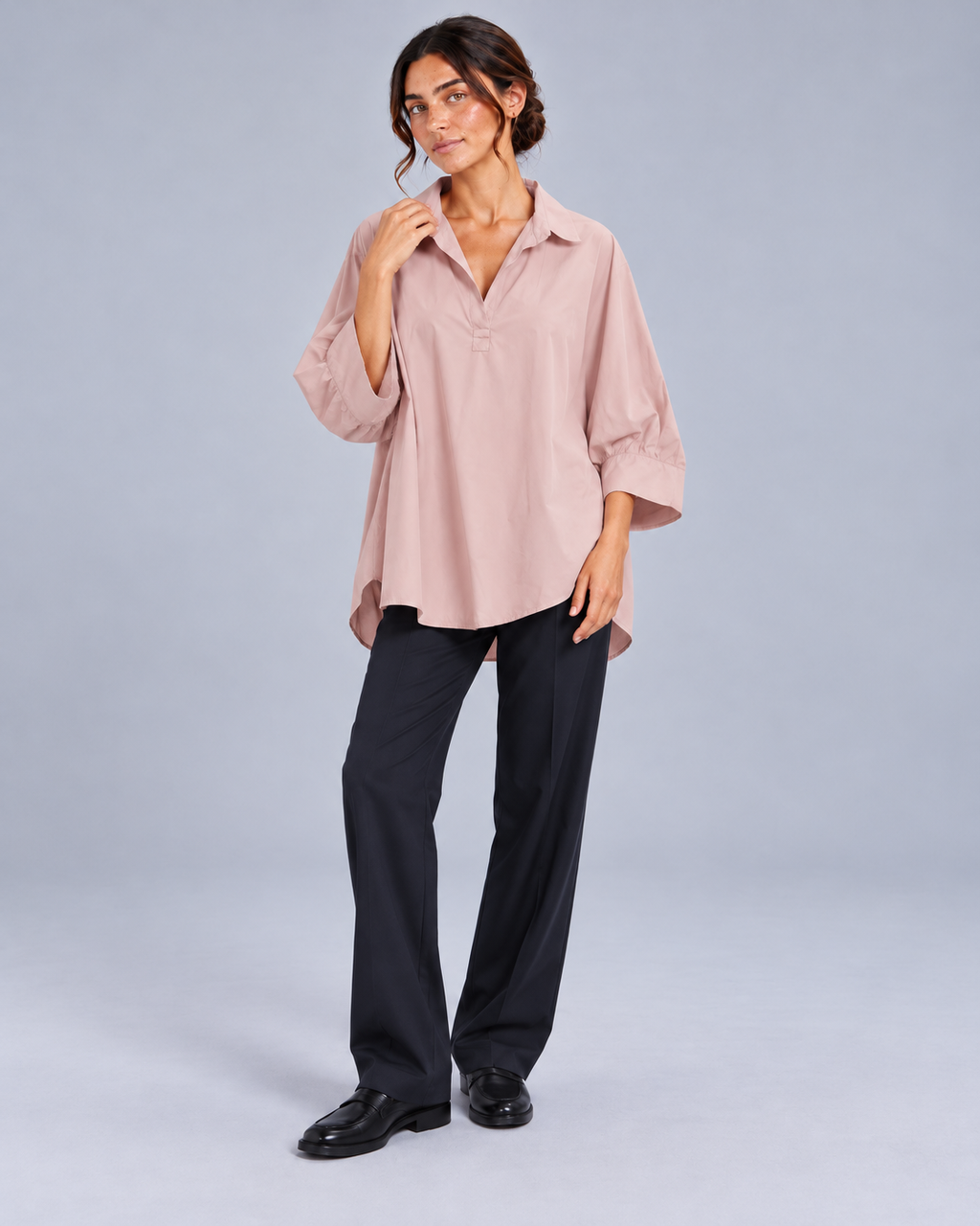 Blusa rosa antico