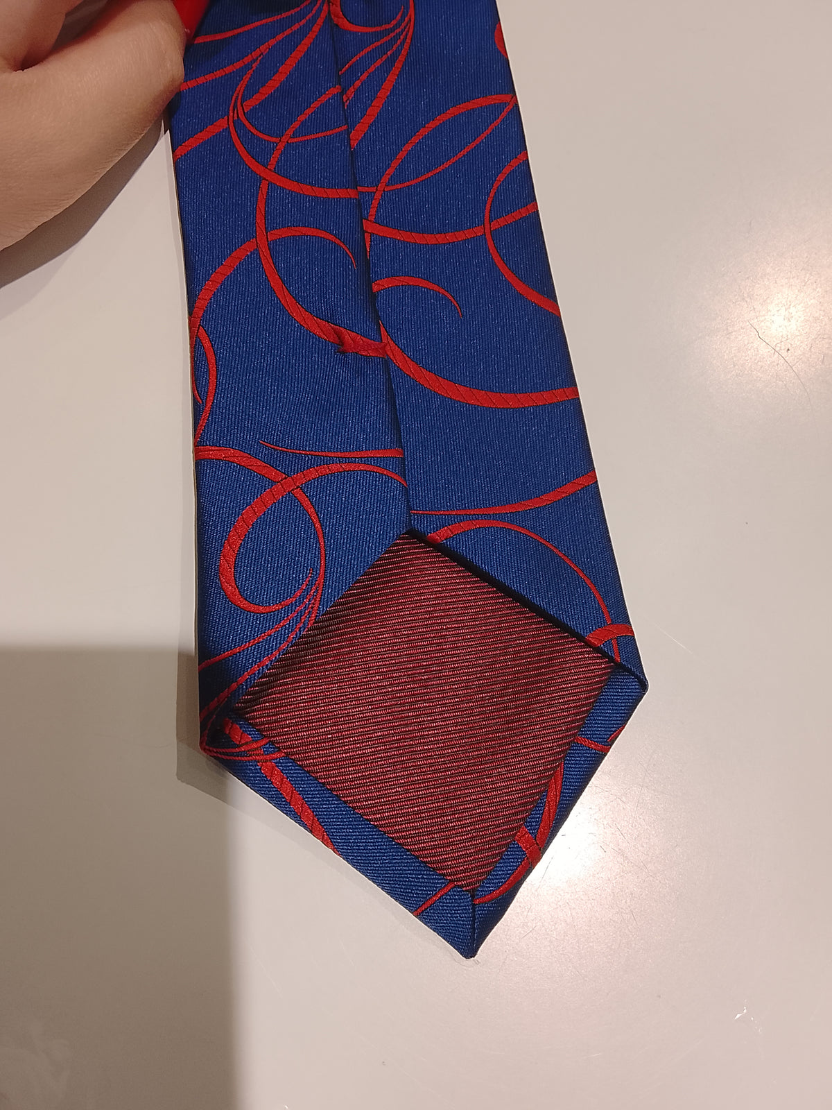 Cravatta navy/red