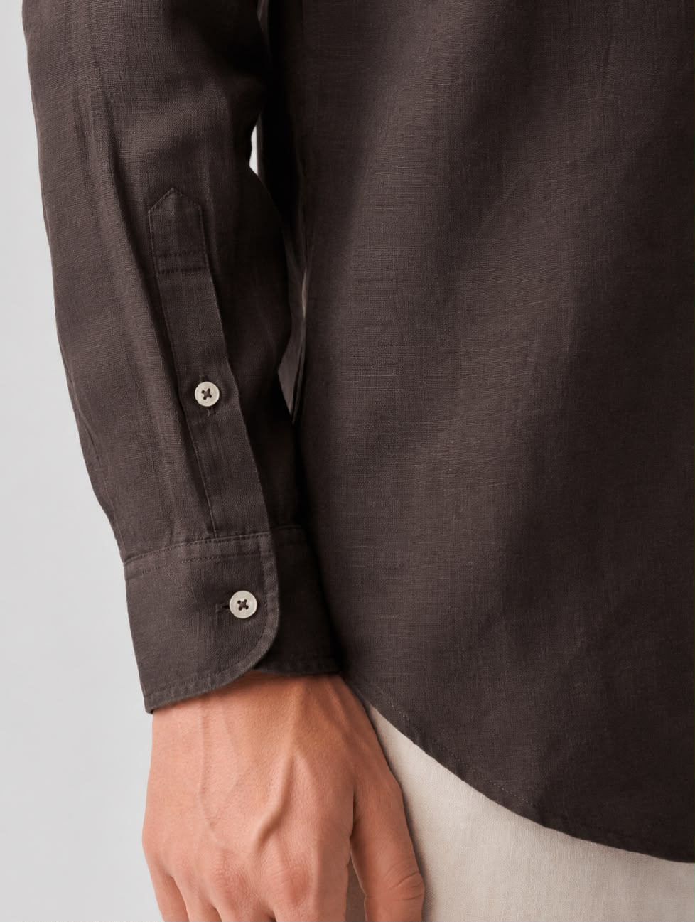 Camicia Lino moro