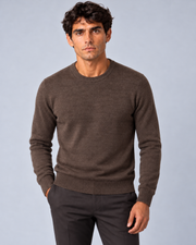Maglia in lana merino marrone