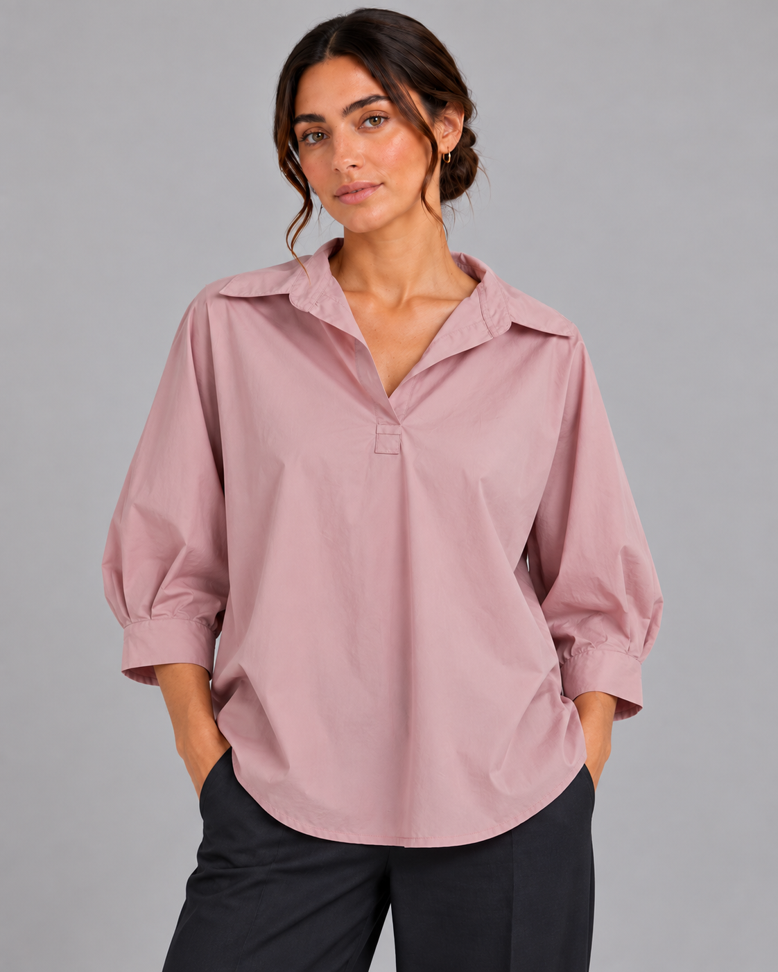 Blusa rosa cotone