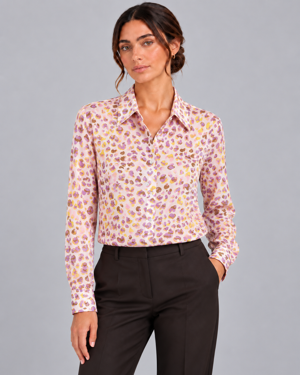 Camicia in seta Pink