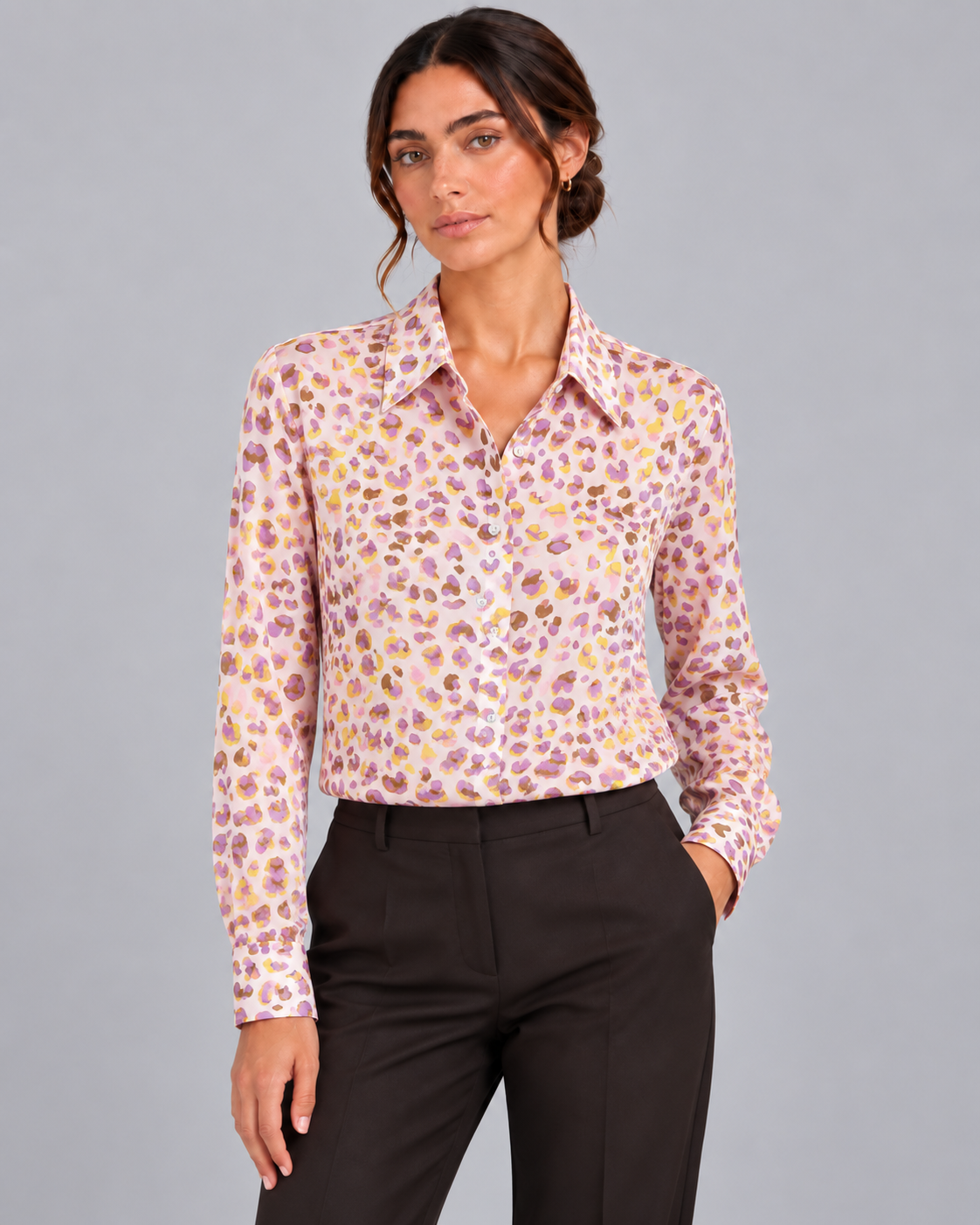 Camicia in seta Pink