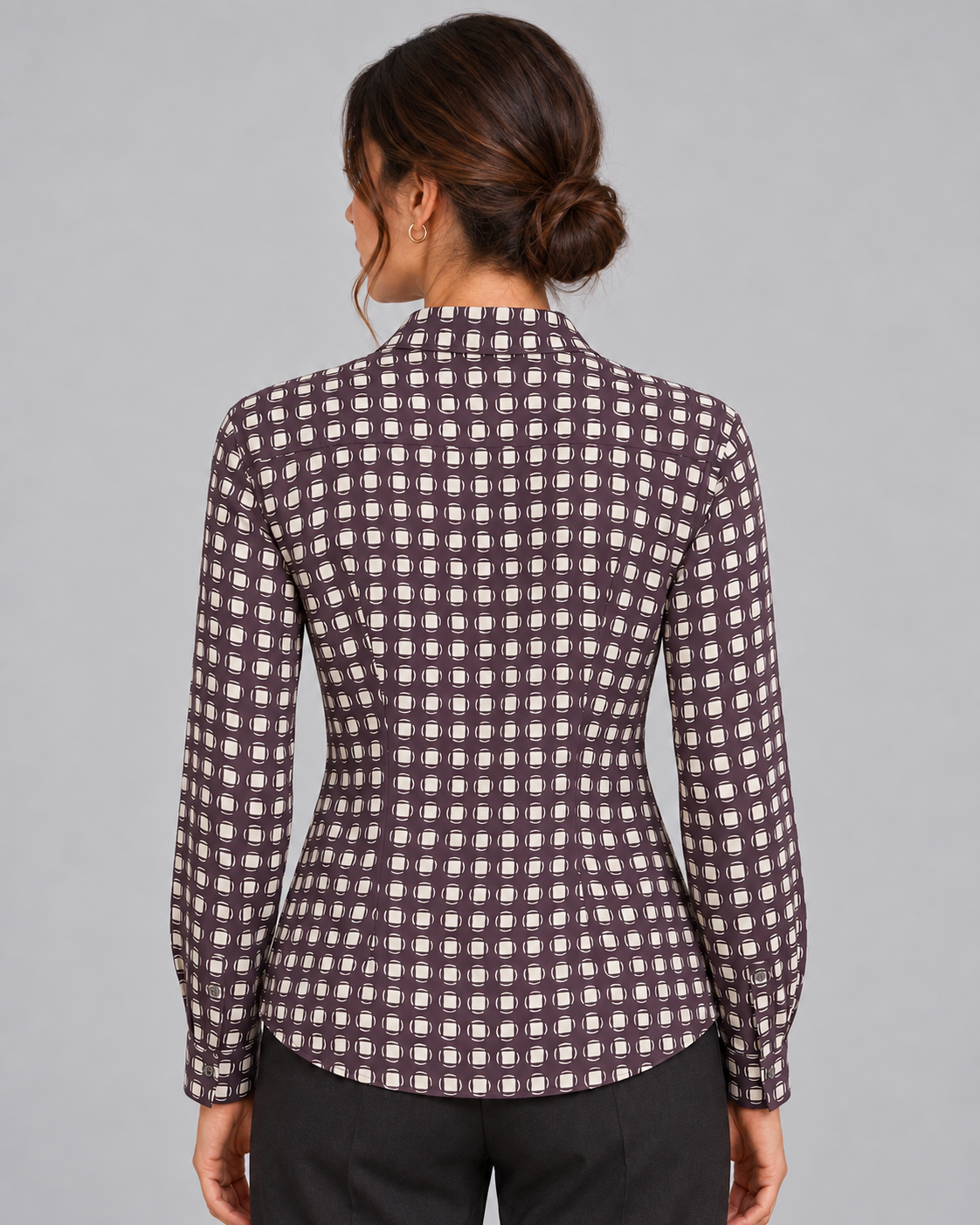 Camicia Sophia coffe non stiro
