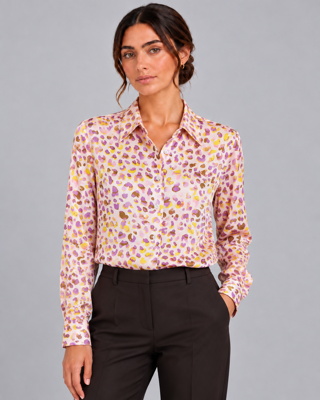 Camicia in seta Pink