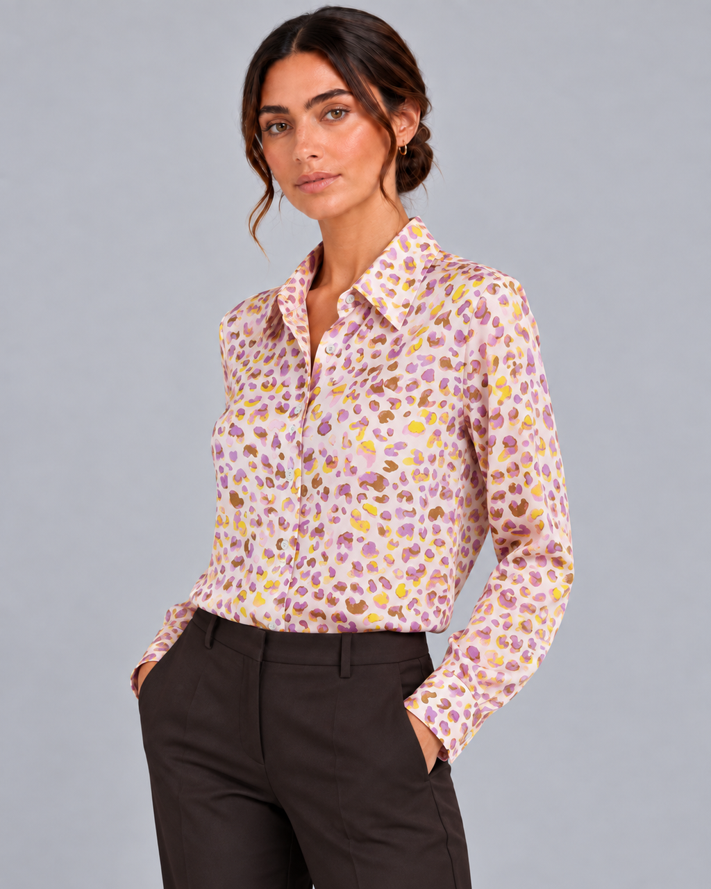 Camicia in seta Pink