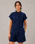 Camicia maffy indaco