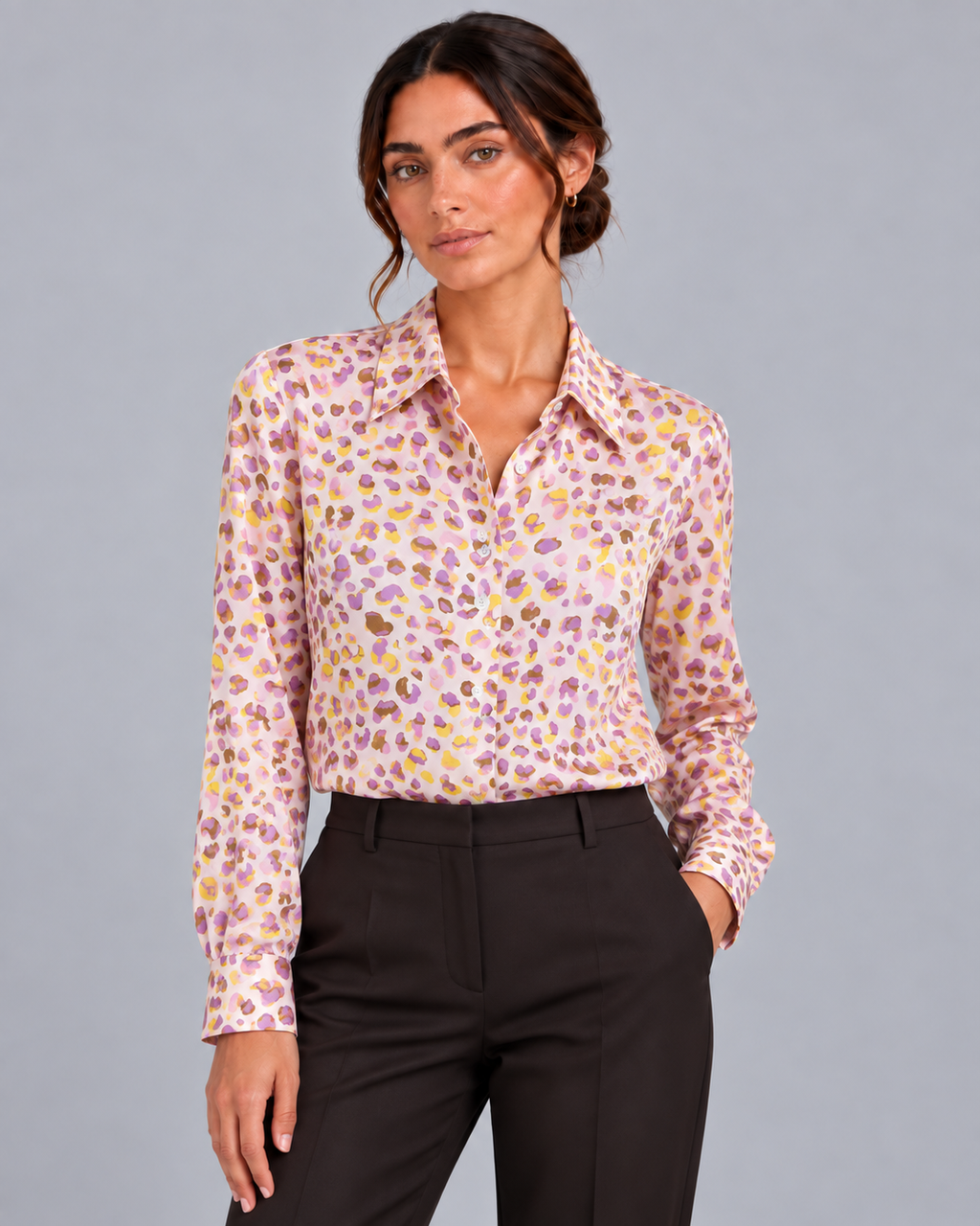 Camicia in seta Pink