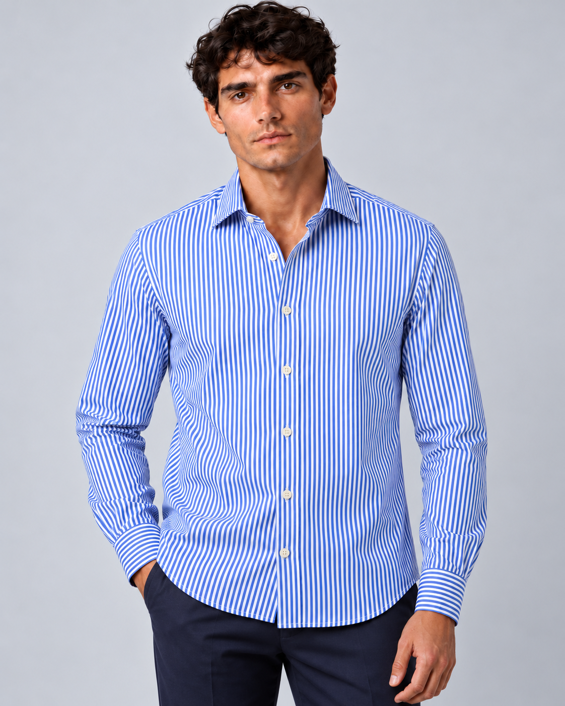 Camicia Michel bachet azzurro