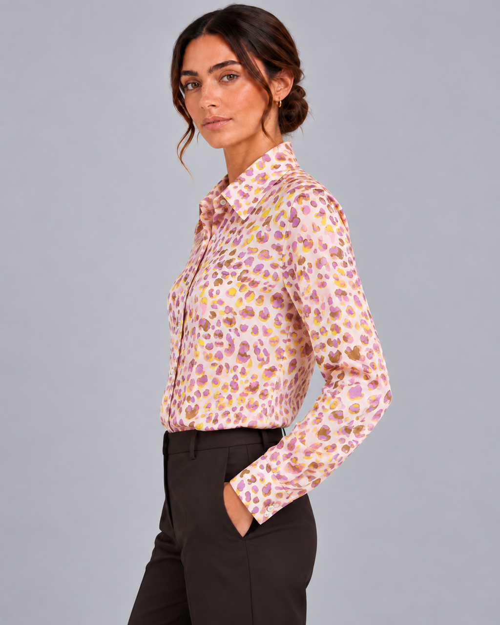 Camicia in seta Pink
