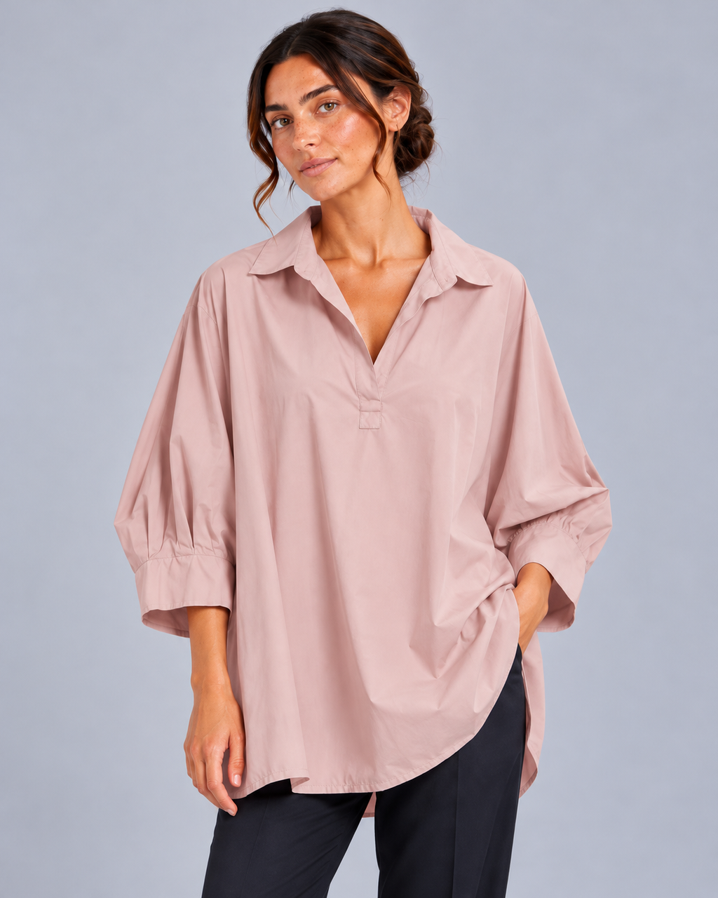 Blusa rosa antico