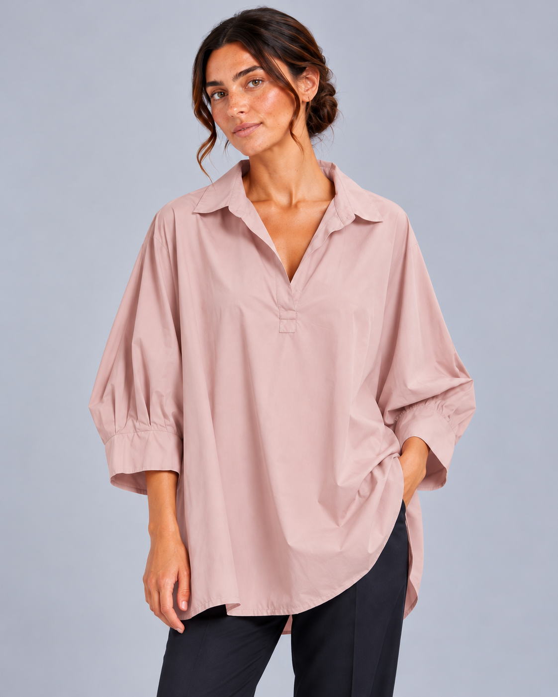 Blusa rosa antico