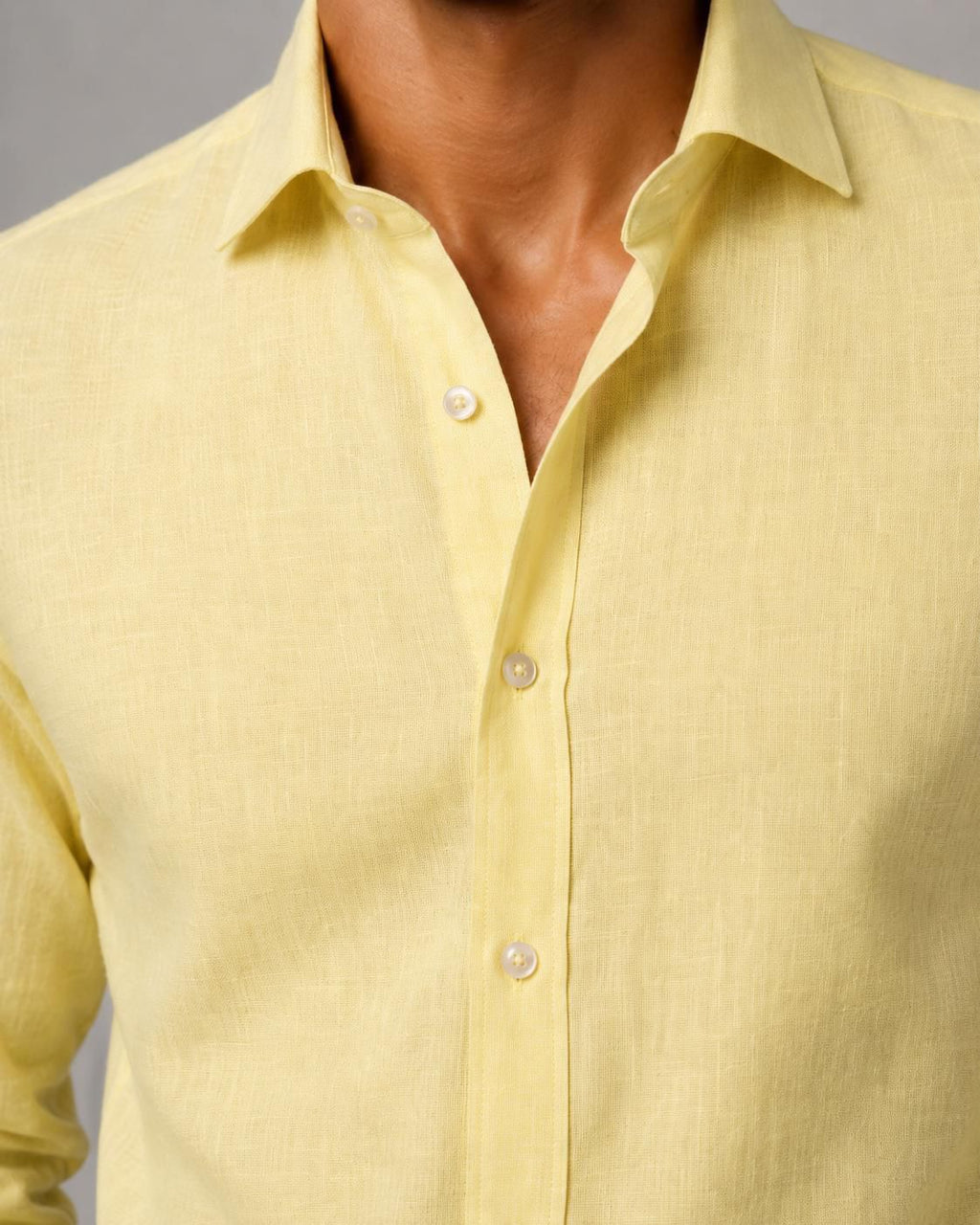 Camicia Lino giallo