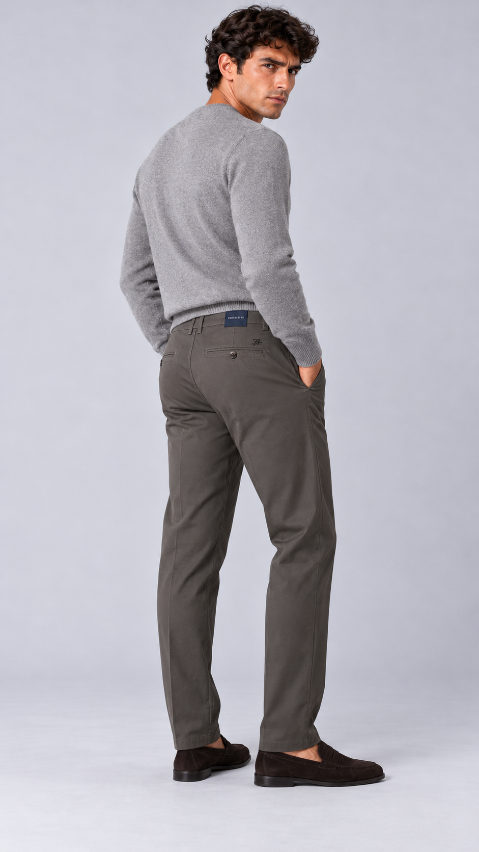 Pantalone grigio anta