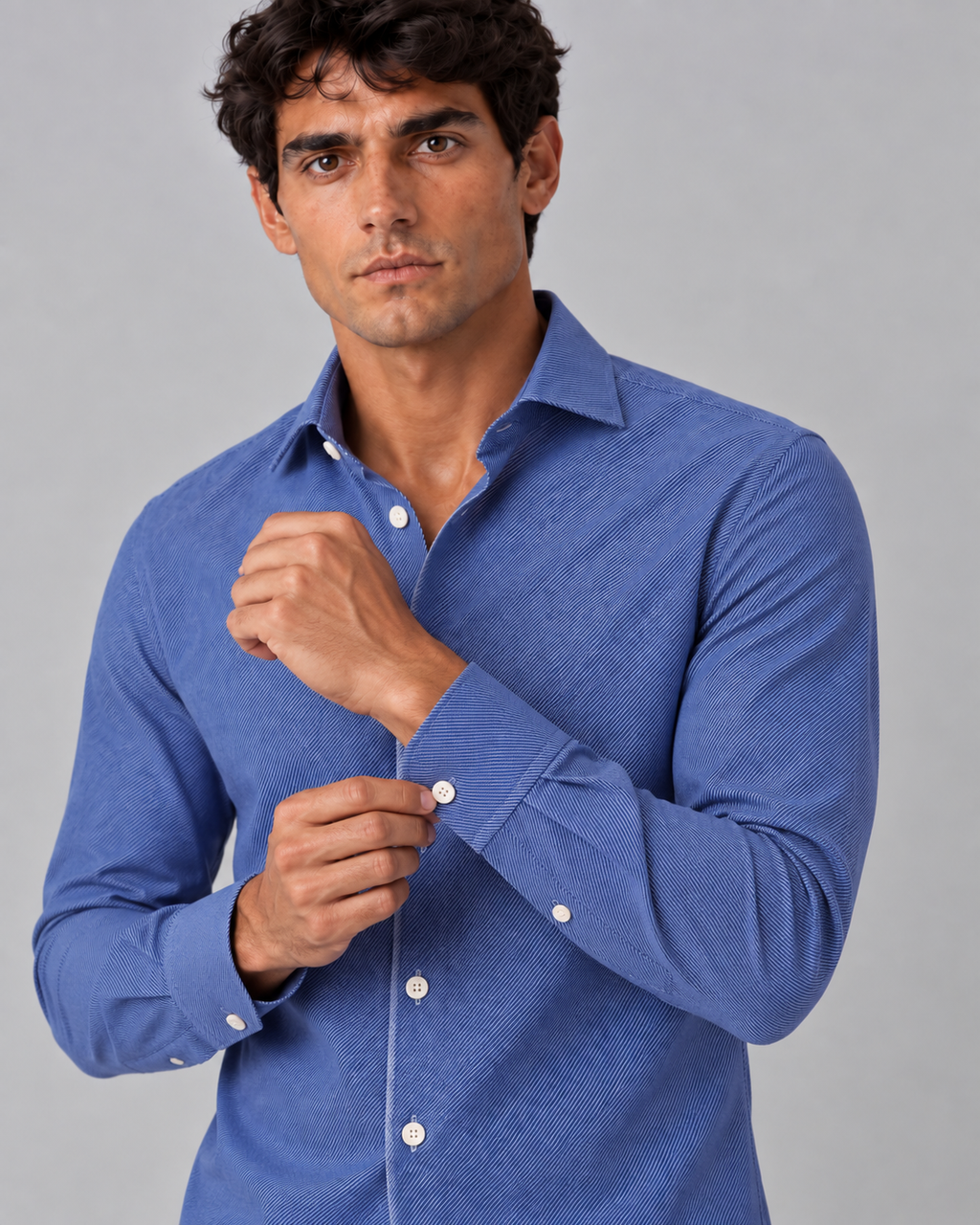Camicia righe sottili non stiro slim