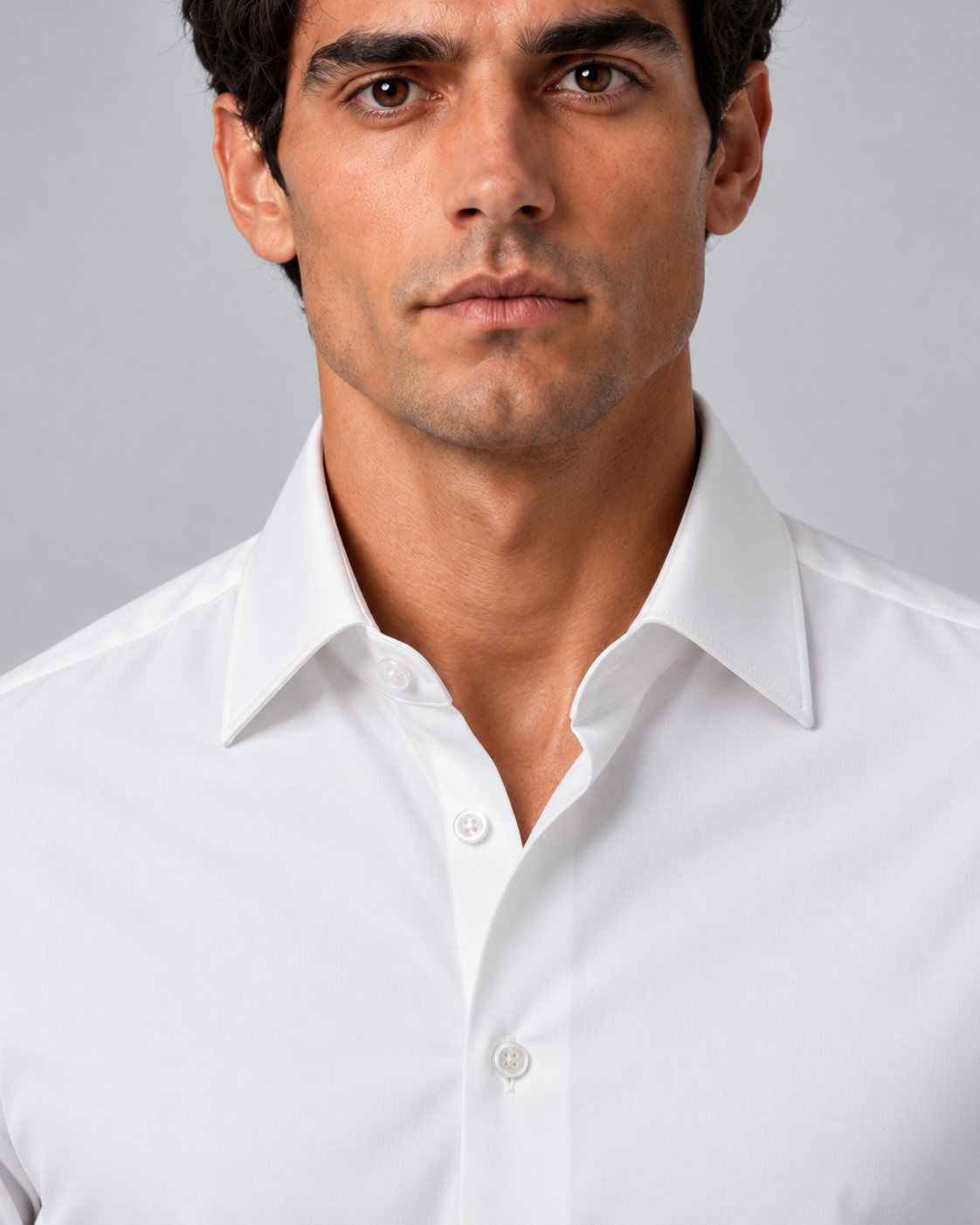 Camicia bianca non stiro slim