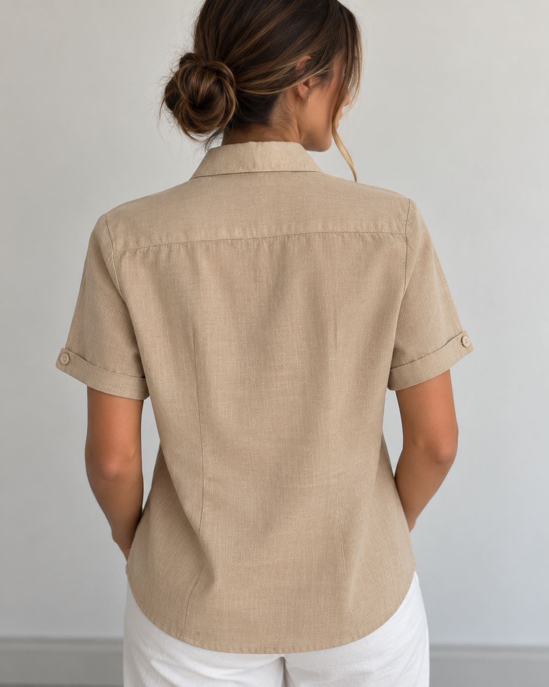 Camicia Lino sabbia