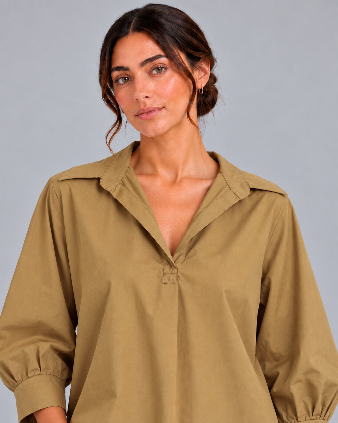 Blusa tabacco cotone