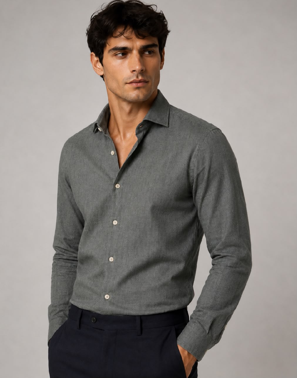 Camicia Lino militare