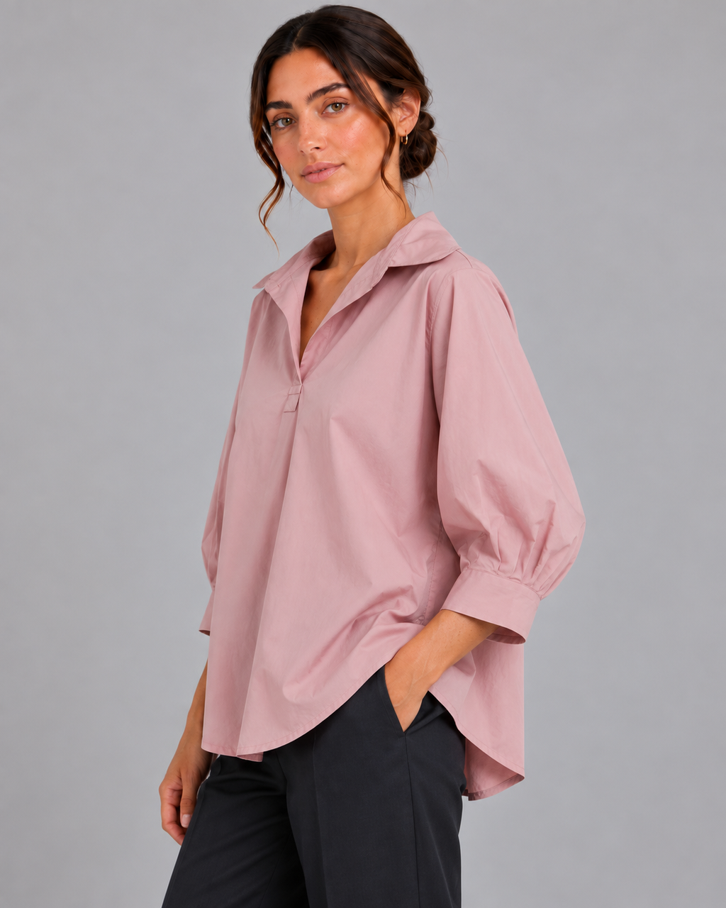 Blusa rosa cotone