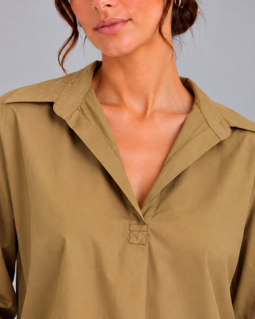 Blusa tabacco cotone