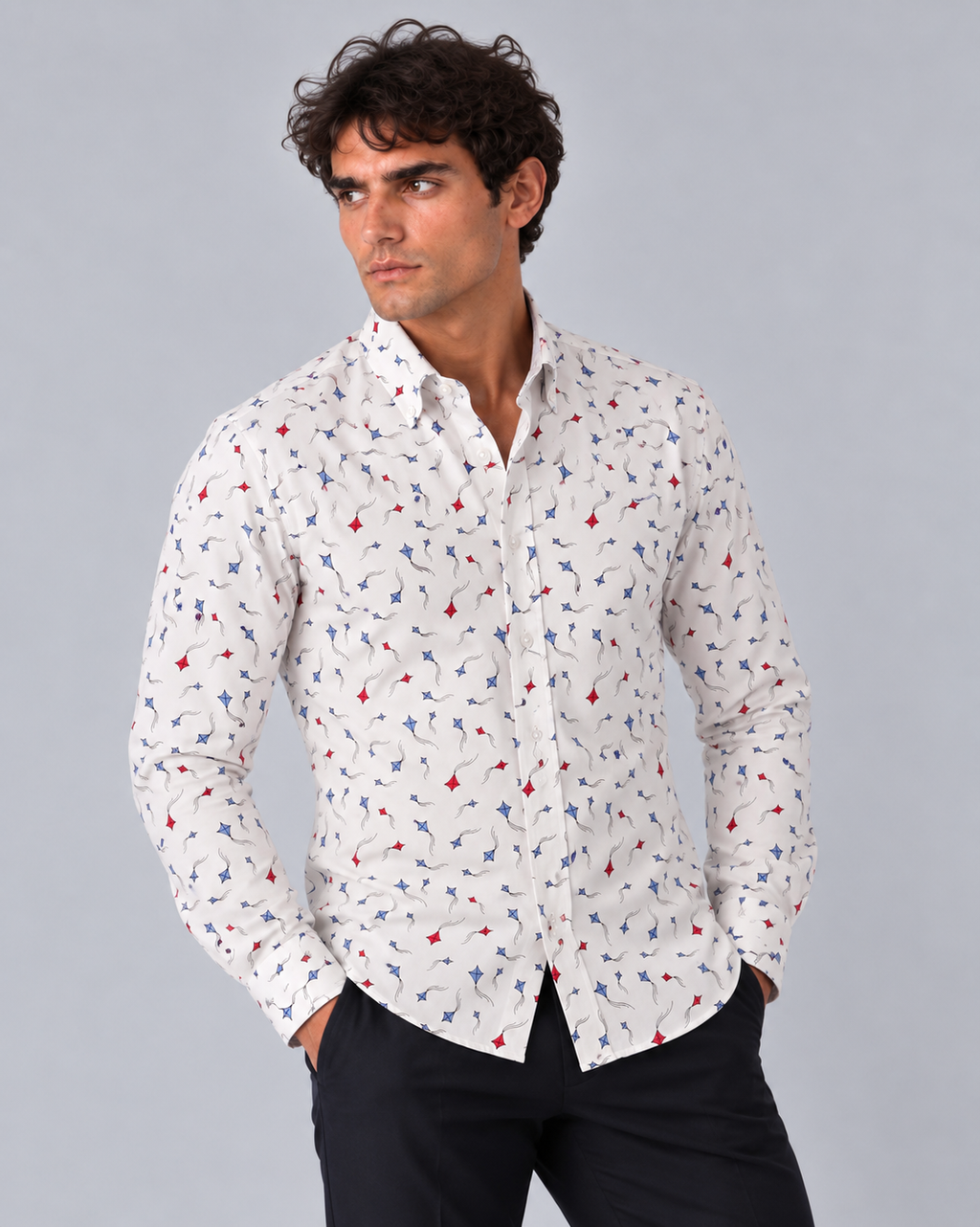 Camicia botton down fantasia