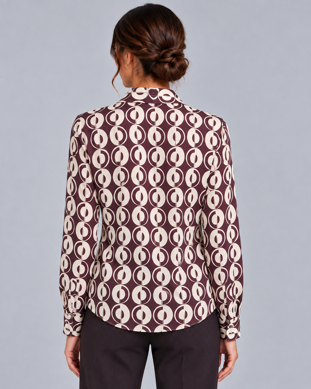 Camicia non stiro choccolate