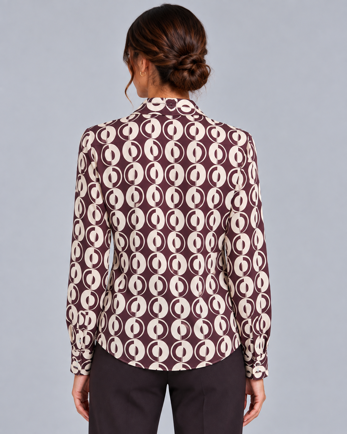 Camicia non stiro choccolate