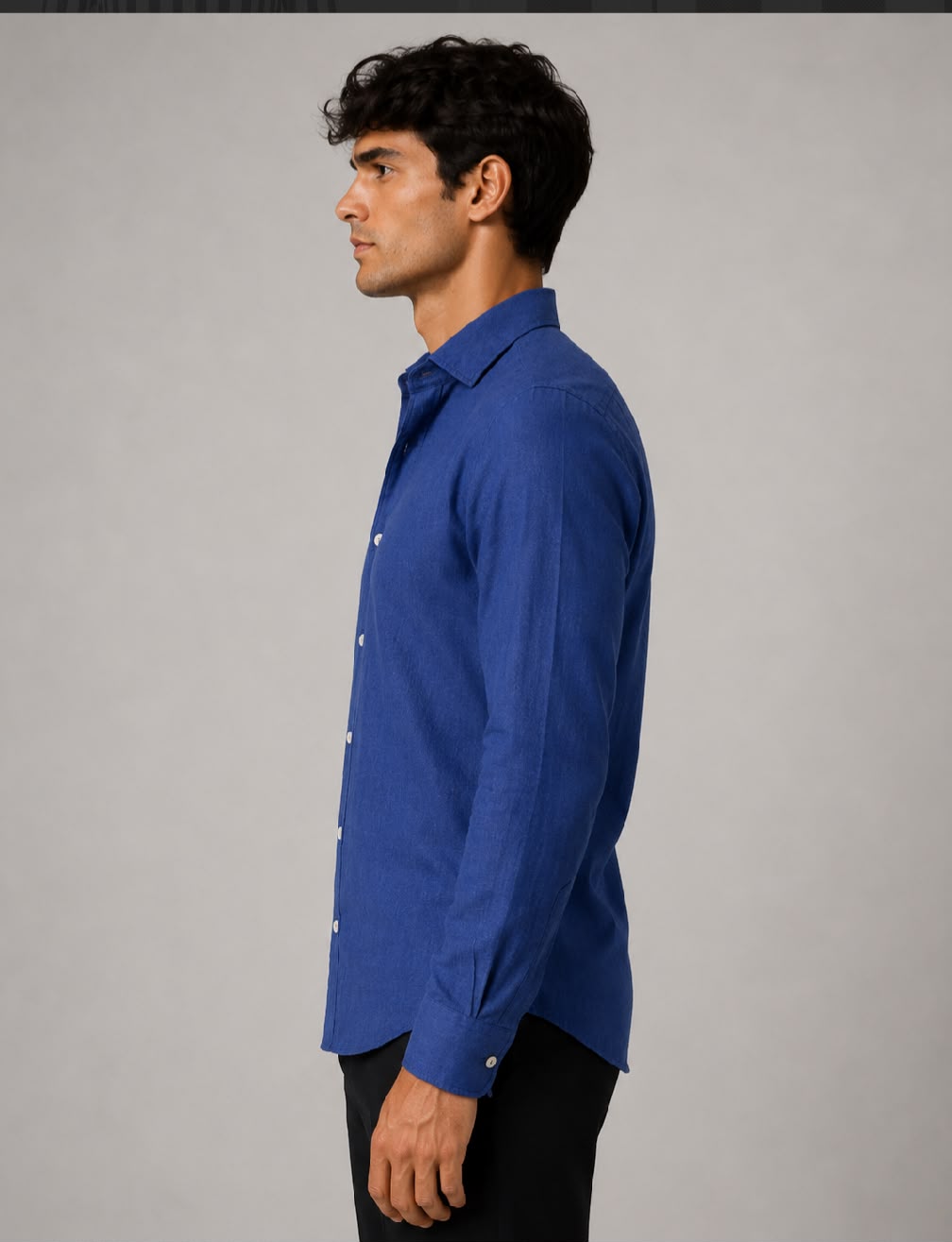 Camicia Lino Blu