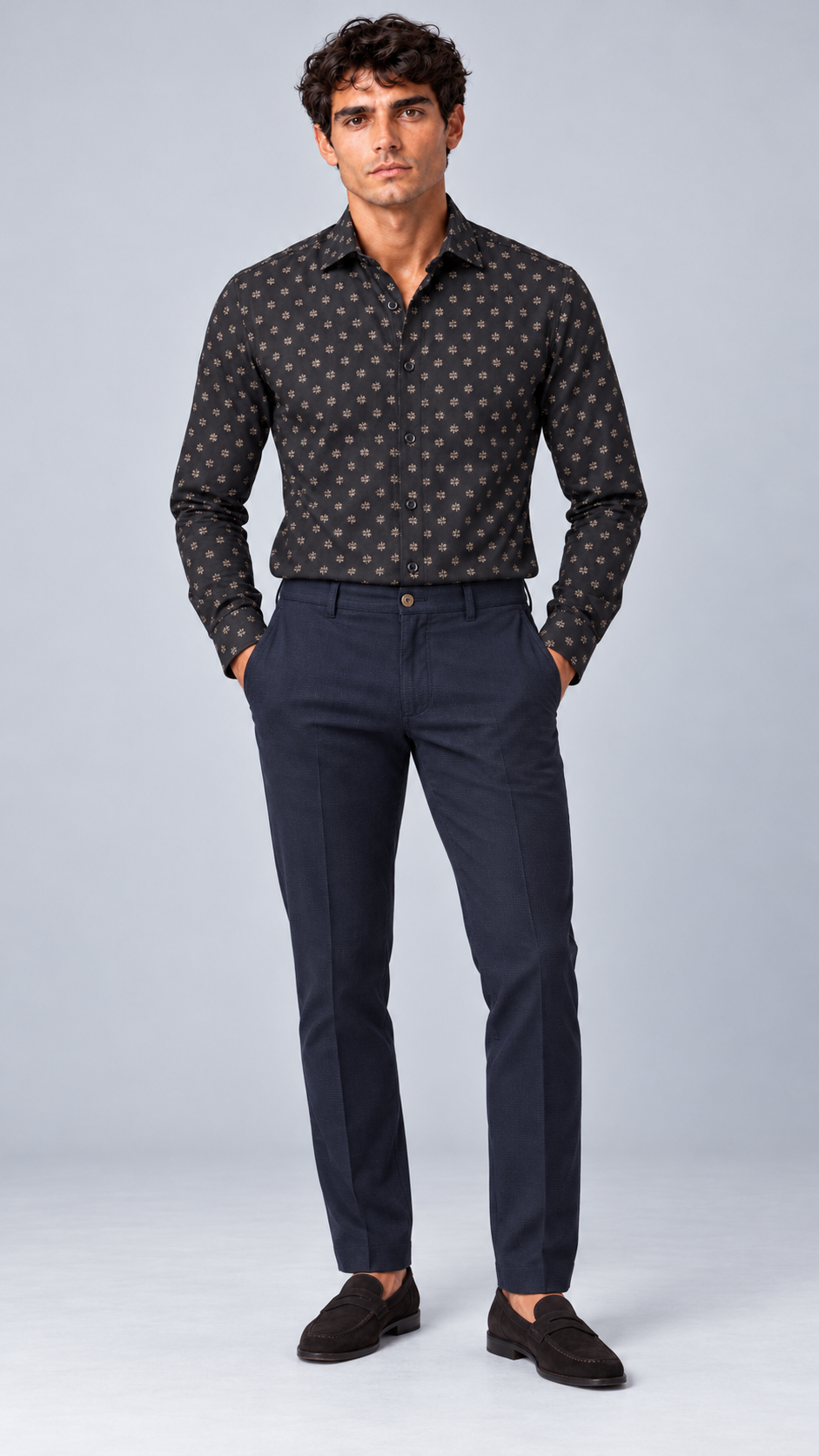 Pantalone blu uomo