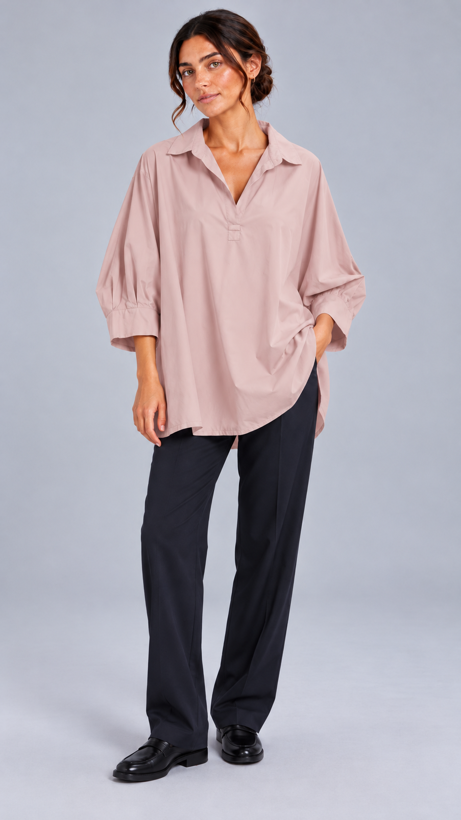 Blusa rosa antico