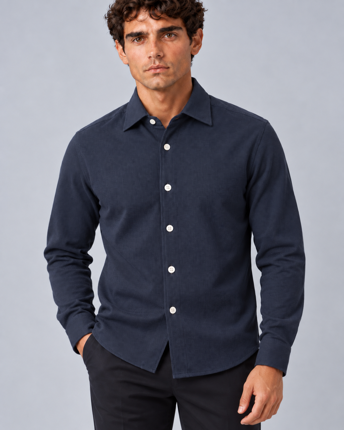 Camicia  blu navy
