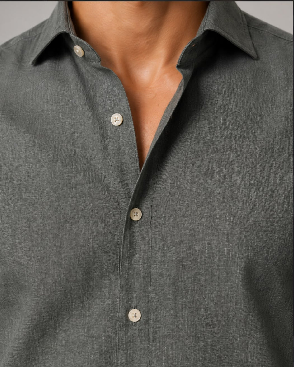 Camicia Lino militare